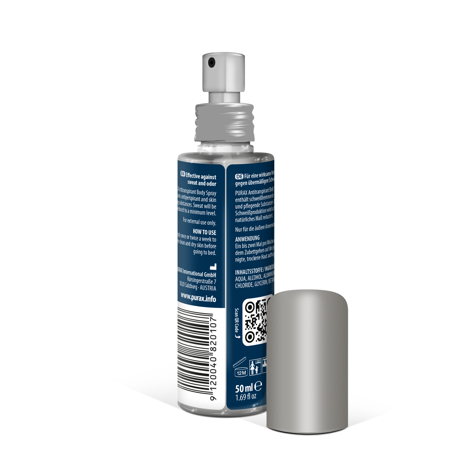 PURAX Spray anti-transpirant pour le corps 50ml