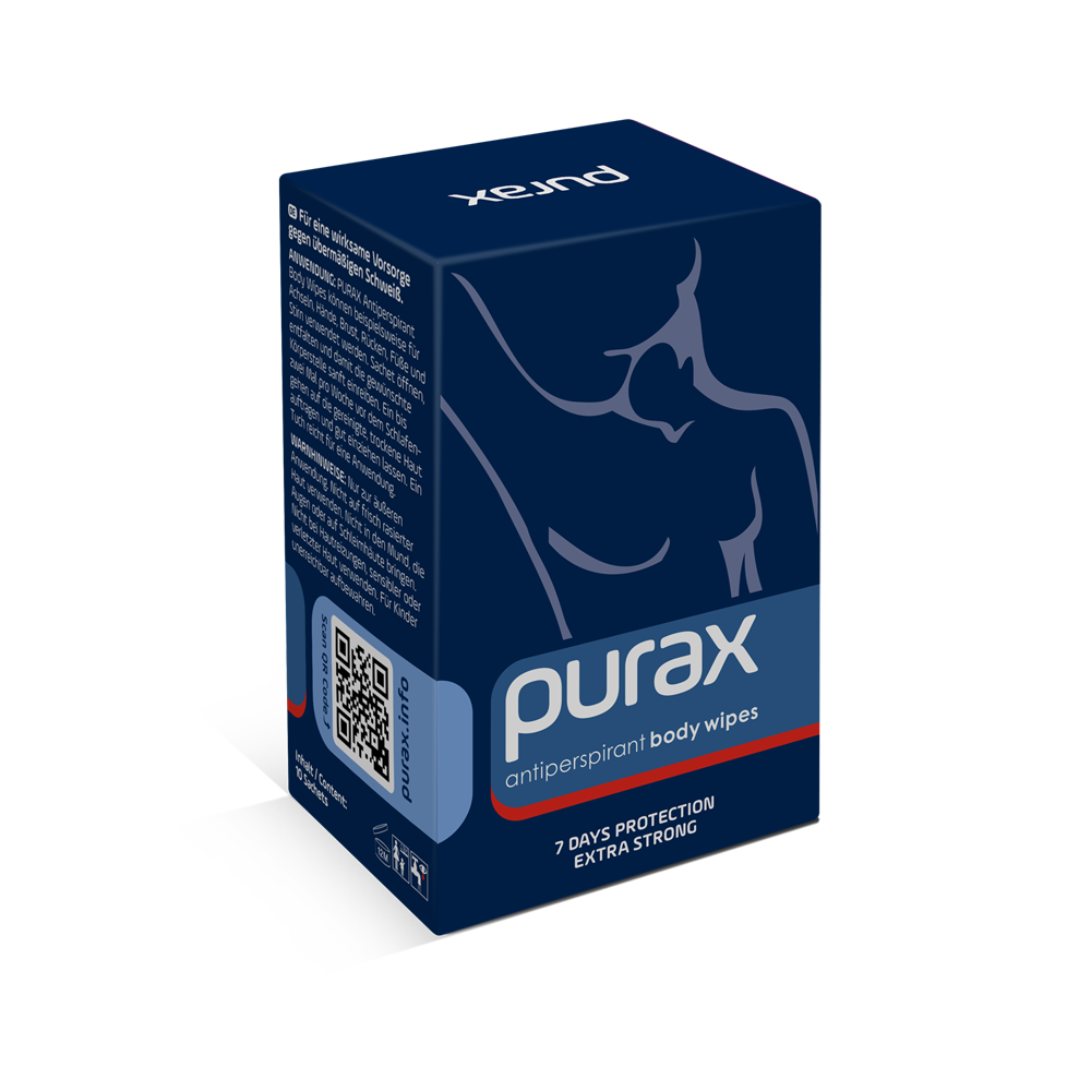 PURAX Antiperspirant Body Wipes 10 Stück