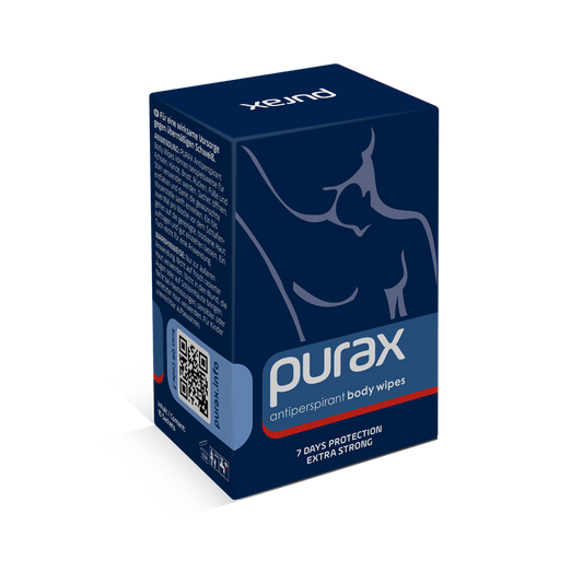 PURAX antiperspirant body wipes 10 pieces